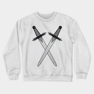 Crossed swords symbol - Masonic symbol of Master of Ceremonies for Blue Lodge Freemasonry Crewneck Sweatshirt